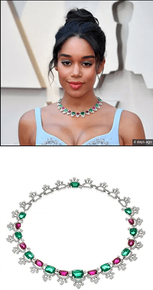 Laura Harrier’s Bulgari Mixed-Gem Necklace